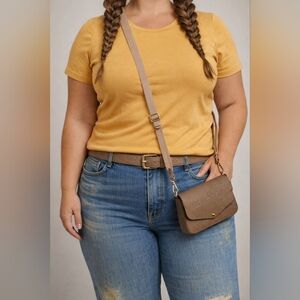 Montana West Tan Embossed Clutch